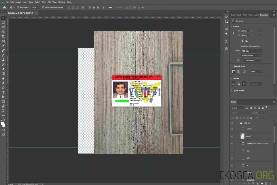 USA Îles Vierges DL photolook AVANT template